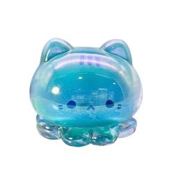 Gatinho de vidro azul